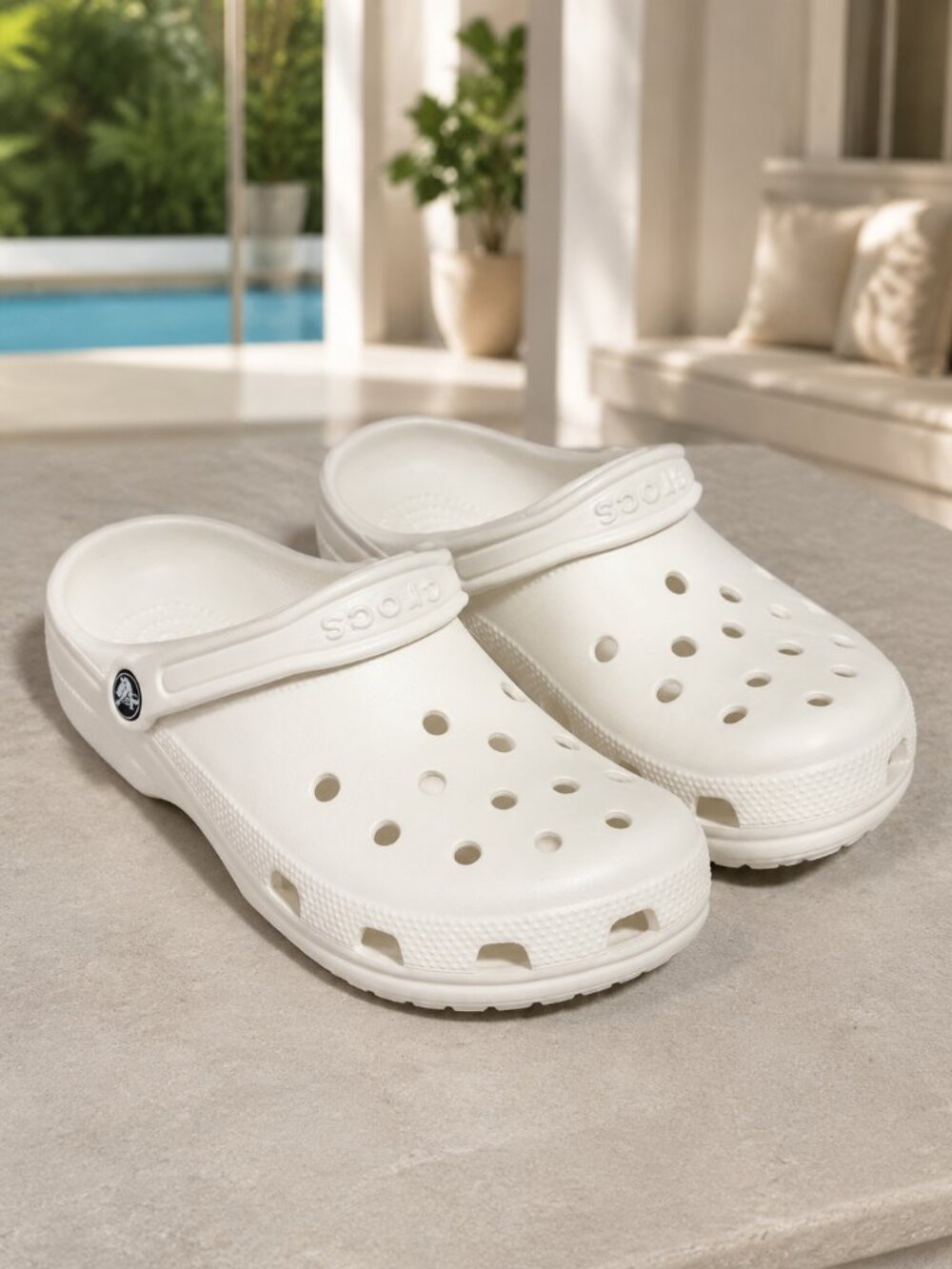 Crocs Classic Clog Off White Women’s 12 Men’s 10 Unisex Slip On NWT